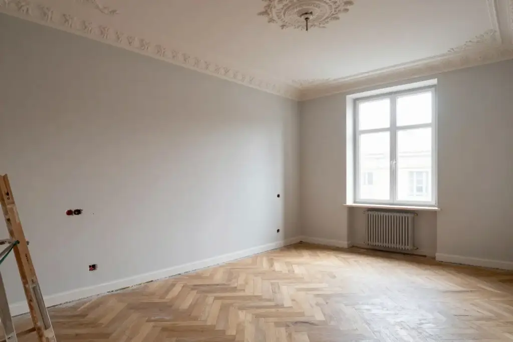 Altbausanierung in Hamburg mit erhaltenen historischen Elementen