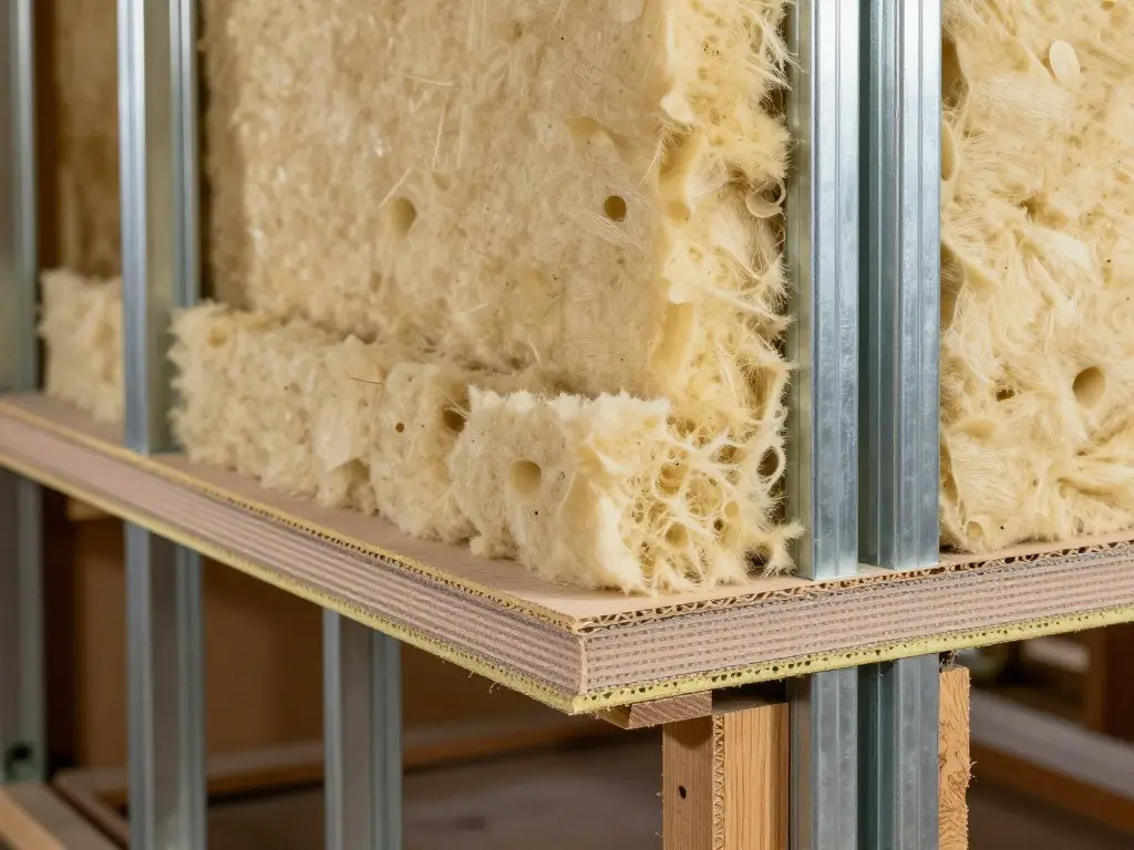 Aufbau einer schalldämmenden Trockenbauwand mit Mineralwolle-Dämmung