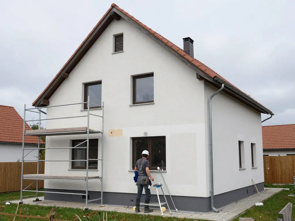 Fassadensanierung an Einfamilienhaus in Achim