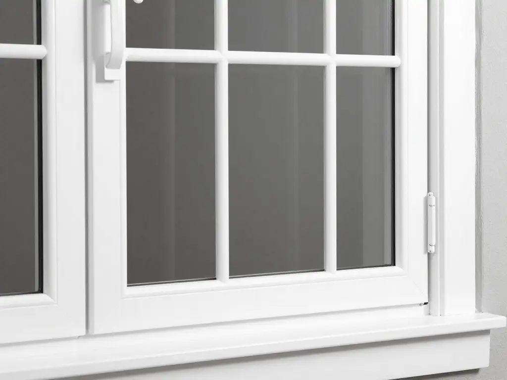Fenster mit aufgesetzten Sprossen
