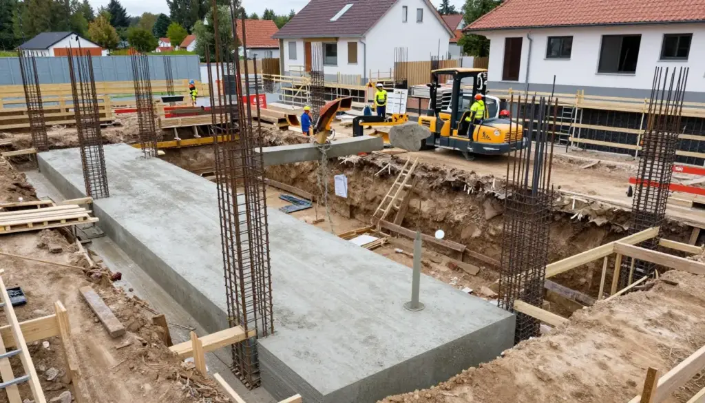 Fundamentarbeiten Rotenburg – Betonierung und Bewehrung für stabiles Fundament