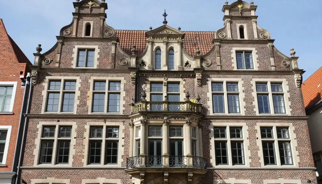 Historisches Altbaugebäude in Oldenburg mit restaurierter Fassade nach Sanierung