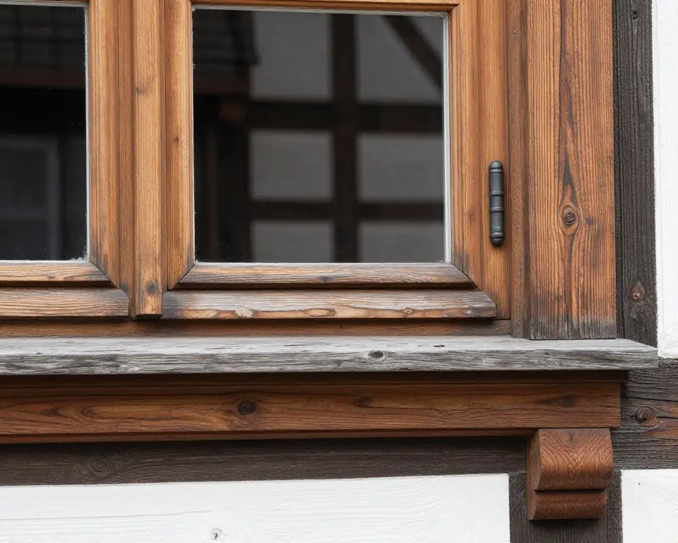 Holzfenster Osterholz-Scharmbeck natürliches Holzprofil Detail