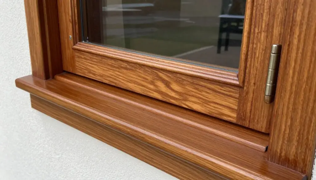 Holzfenster mit frischer Lasur