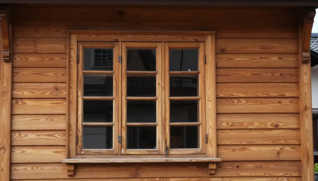Klassisches Holzfenster in restauriertem Altbau
