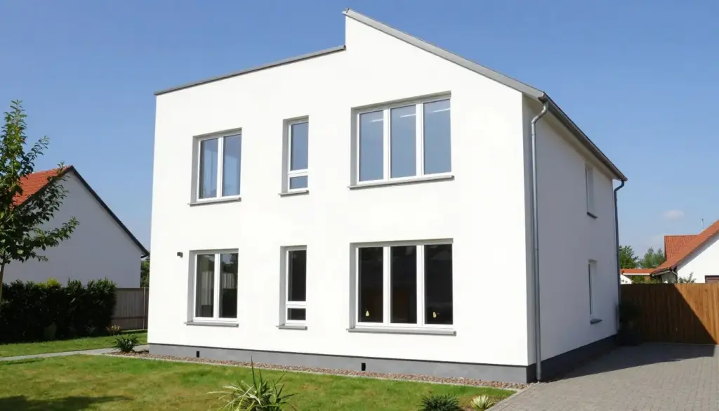 Modernes Haus in Lilienthal mit neuen energieeffizienten Fenstern