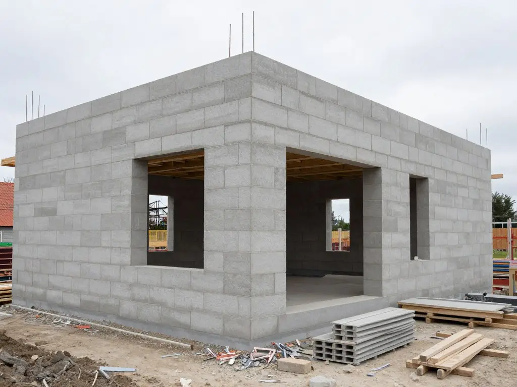Neubau Rohbau mit präzisem Mauerwerk in Hude