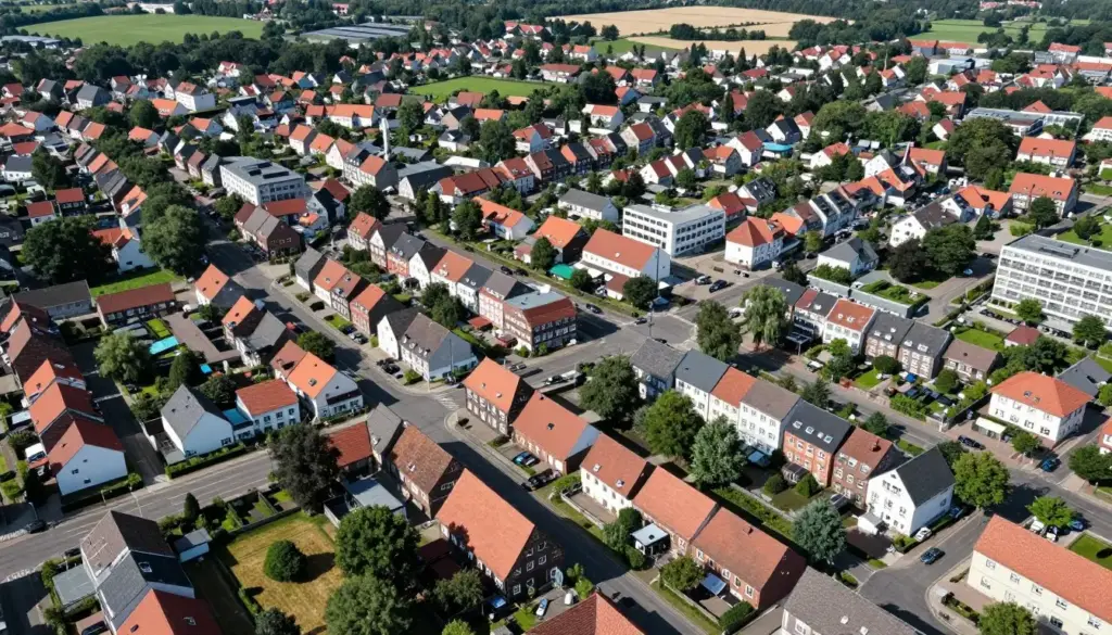 Rotenburg Wümme Stadtansicht mit Wohngebieten für Fenstersanierung