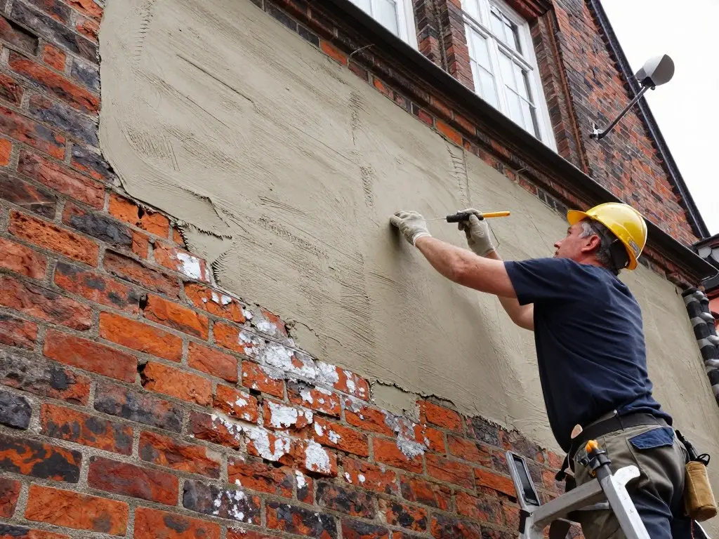 Sanierung eines Altbaus mit Sanierputz in Bremen