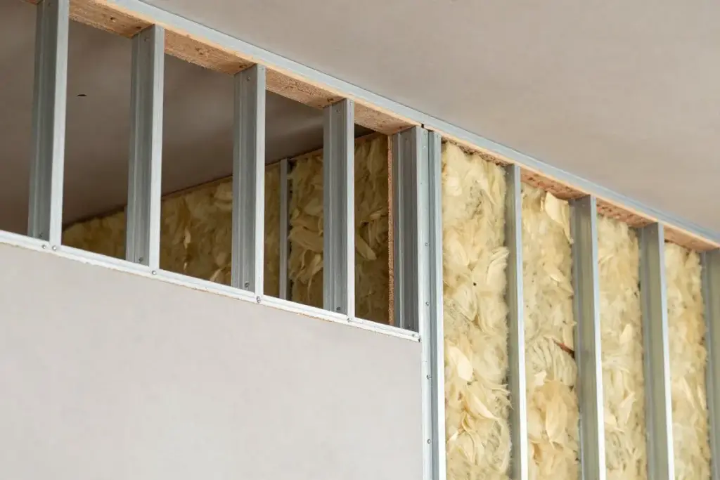 Schallschutz Trockenbau mit Dämmung zwischen den Ständern