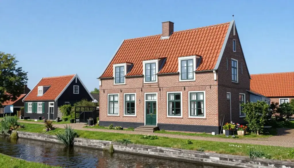 Typisches ostfriesisches Wohnhaus in Rhauderfehn
