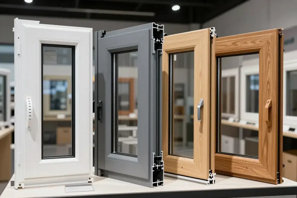 Verschiedene Fenstermaterialien im Vergleich