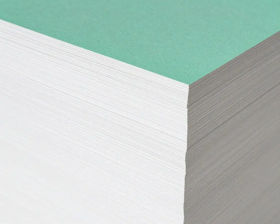 Verschiedene Gipskartonplatten Materialien für Trockenbau Anwendung