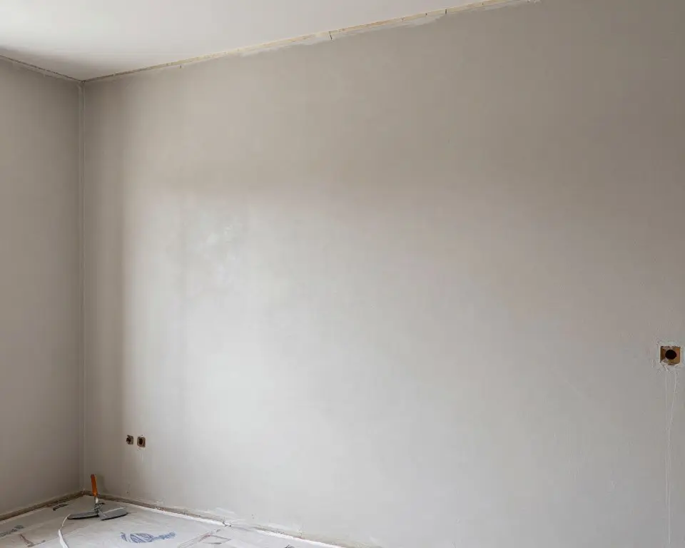 Vorbereitung einer Wand mit geprüftem Untergrund