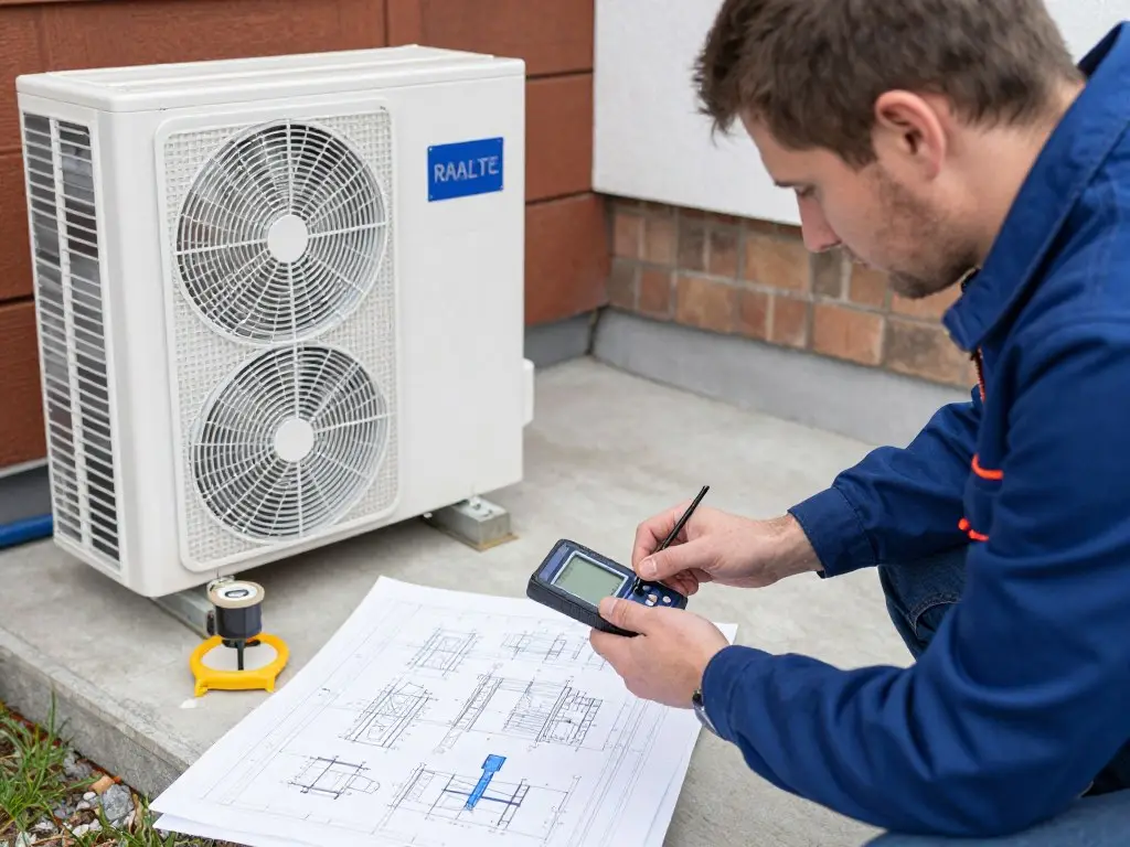 Wärmepumpe Planung Bremervörde Techniker Vermessung