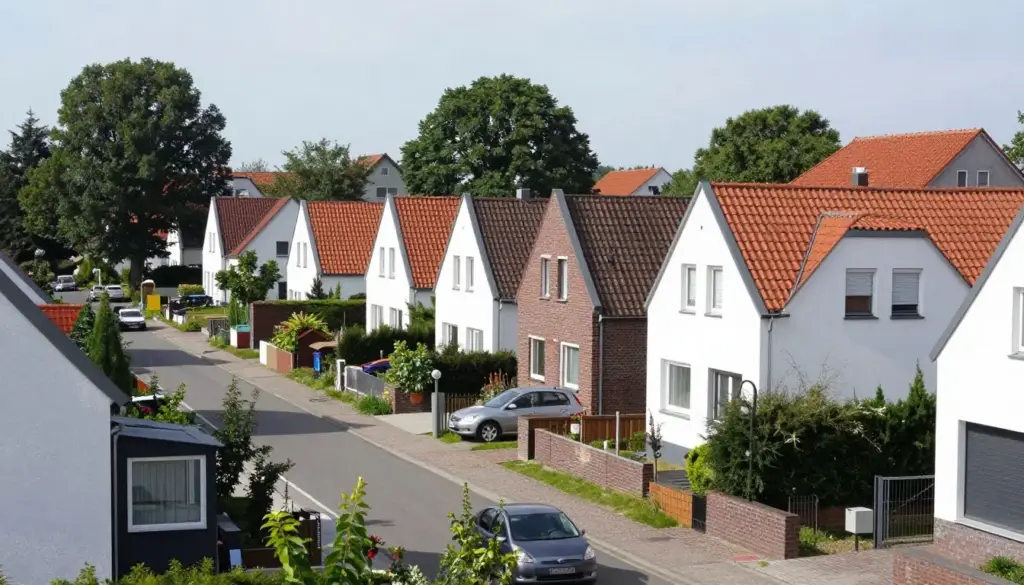 Wohngebiet in Achim mit Einfamilienhäusern
